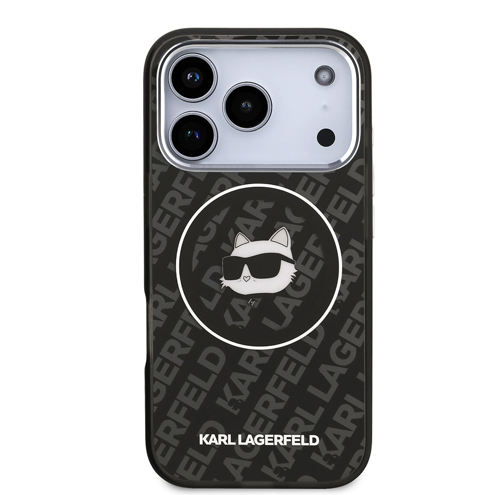 Karl Lagerfeld iPhone 17 Pro Max IML Baskılı Choupette Heads Kılıf