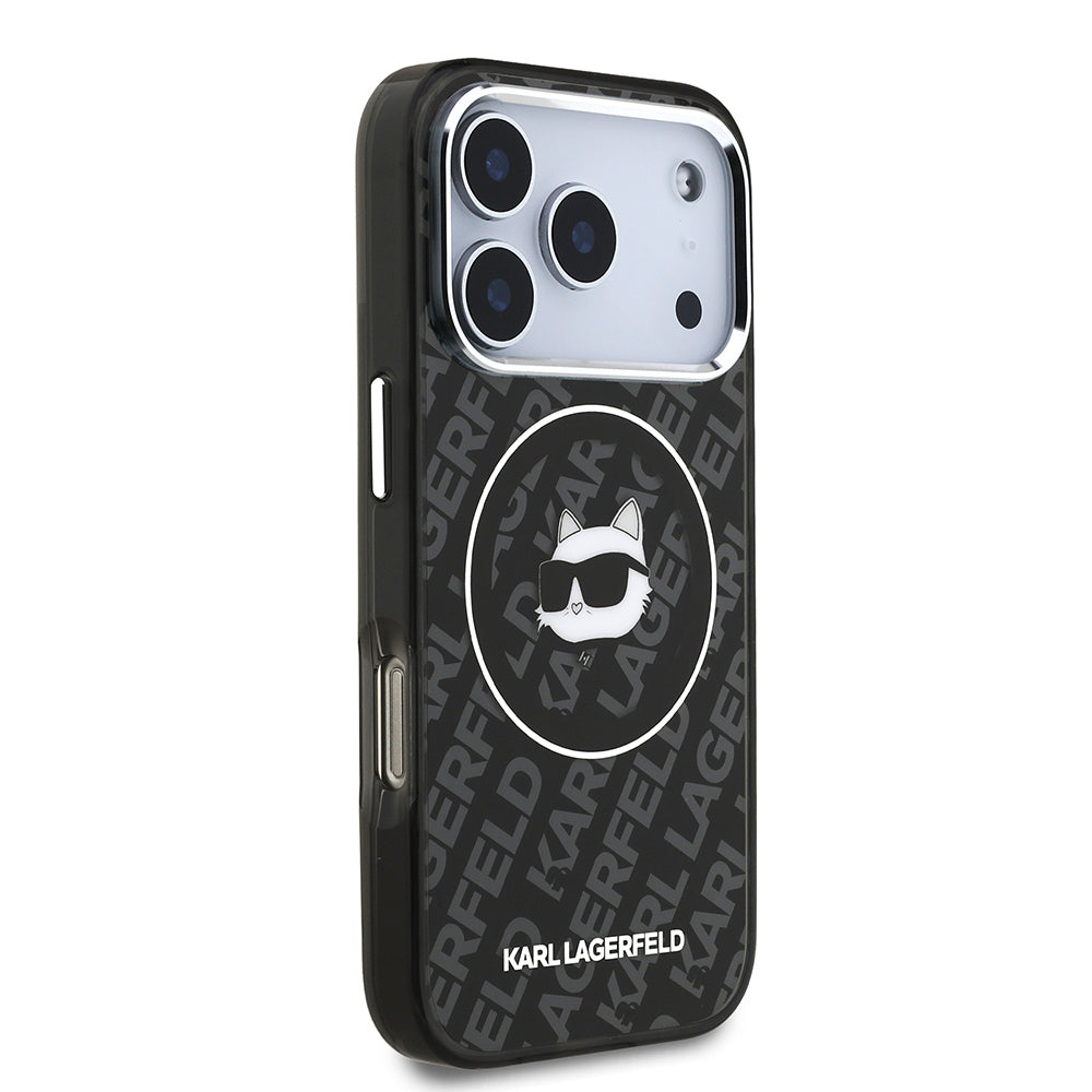 Karl Lagerfeld iPhone 17 Pro Max IML Baskılı Choupette Heads Kılıf