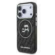 Karl Lagerfeld iPhone 17 Pro Max Parlayan Simli Karl & Choupette Heads Kılıf