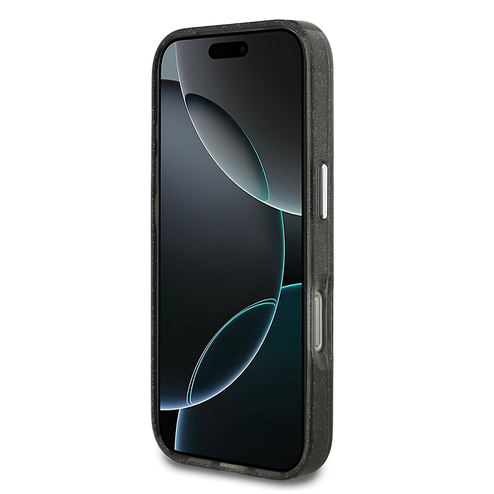 Karl Lagerfeld iPhone 17 Pro Max Parlayan Simli Karl & Choupette Heads Kılıf