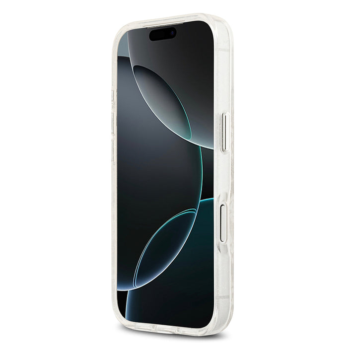 Karl Lagerfeld iPhone 17 Pro Max Parlayan Simli Karl & Choupette Heads Kılıf