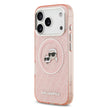Karl Lagerfeld iPhone 17 Pro Max Parlayan Simli Karl & Choupette Heads Kılıf