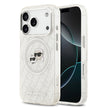 Karl Lagerfeld iPhone 17 Pro Max Parlayan Simli Karl & Choupette Heads Kılıf