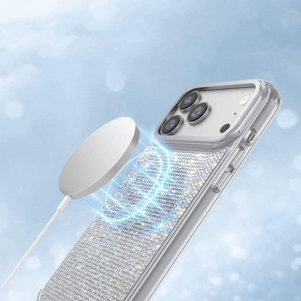 Zore Paris iPhone 17 Pro Max Riva El İşlemeli Swarovski Taşlı PC TPU MagSafe Uyumlu Kılıf – Fotoğraf 10