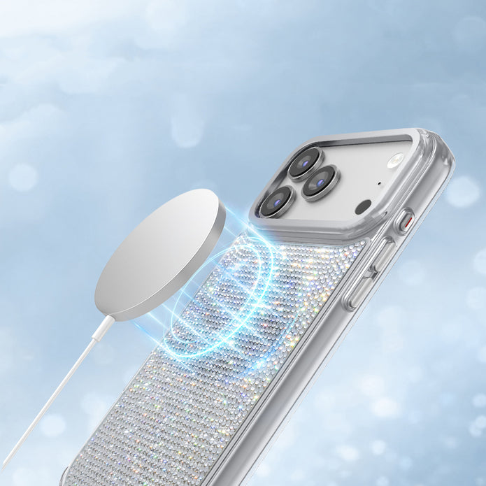 Zore Paris iPhone 17 Pro Max Riva El İşlemeli Swarovski Taşlı PC TPU MagSafe Uyumlu Kılıf – Fotoğraf 10