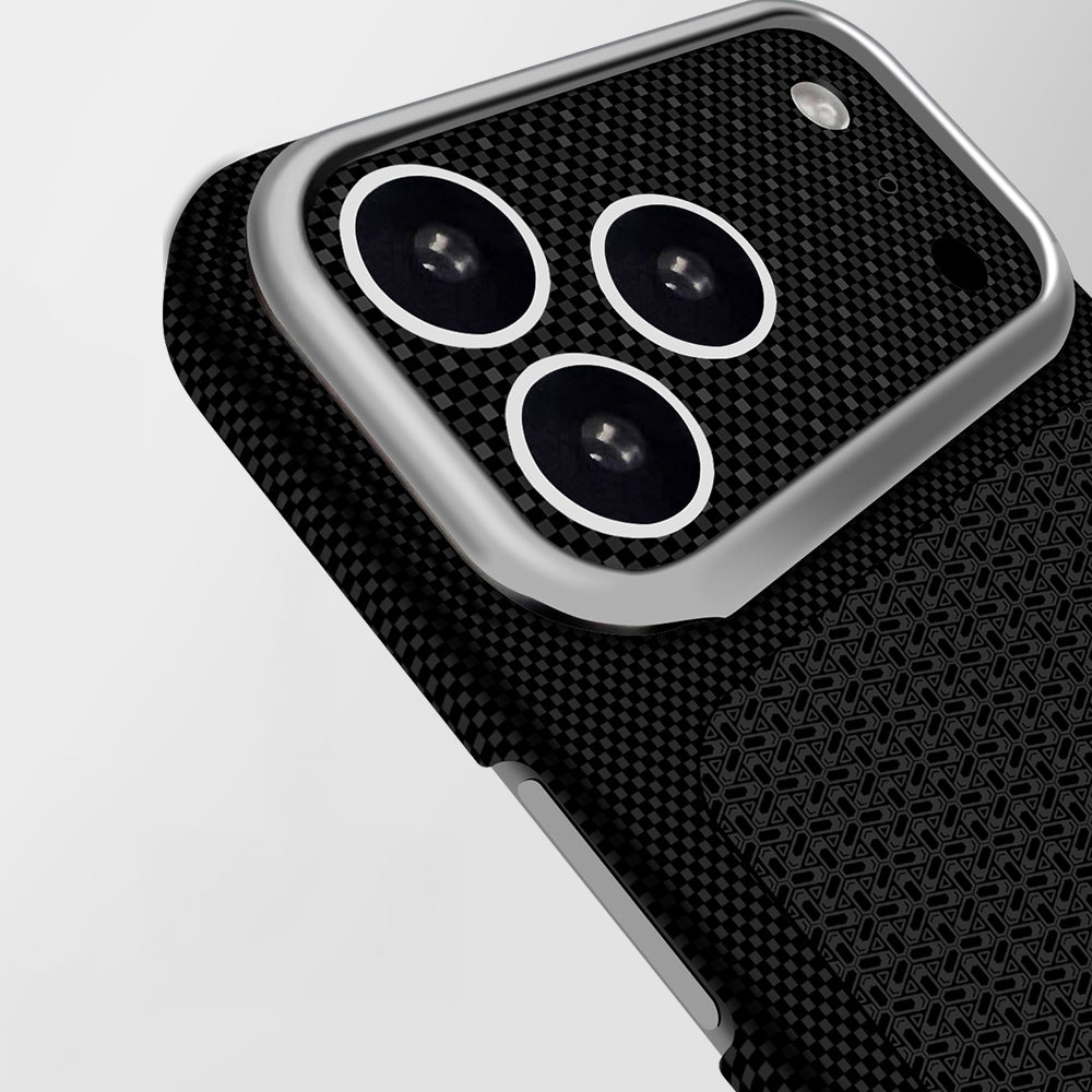 Zore Paris iPhone 17 Pro Max Nexel Dokulu Sert PC MagSafe Uyumlu Kılıf – Fotoğraf 3
