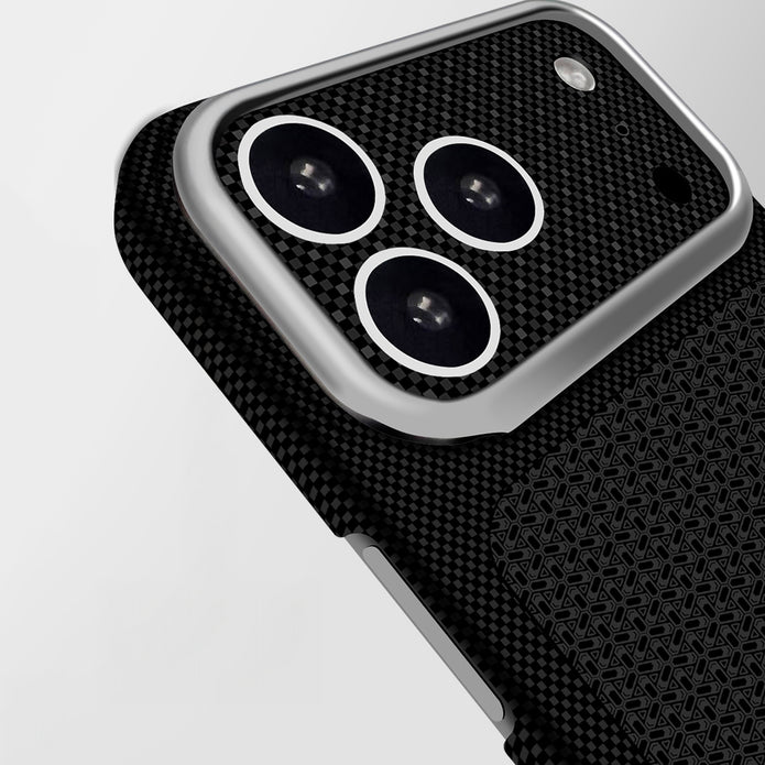 Zore Paris iPhone 17 Pro Max Nexel Dokulu Sert PC MagSafe Uyumlu Kılıf – Fotoğraf 3