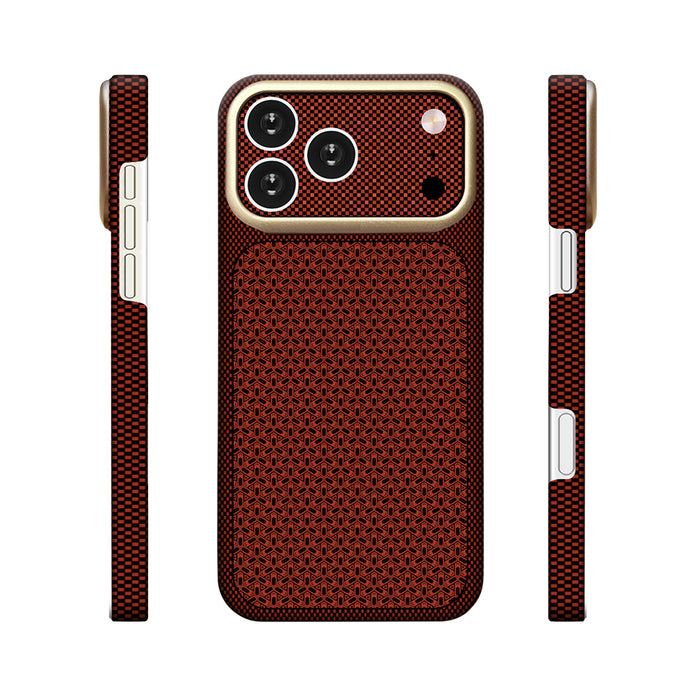 Zore Paris iPhone 17 Pro Max Nexel Dokulu Sert PC MagSafe Uyumlu Kılıf – Fotoğraf 10