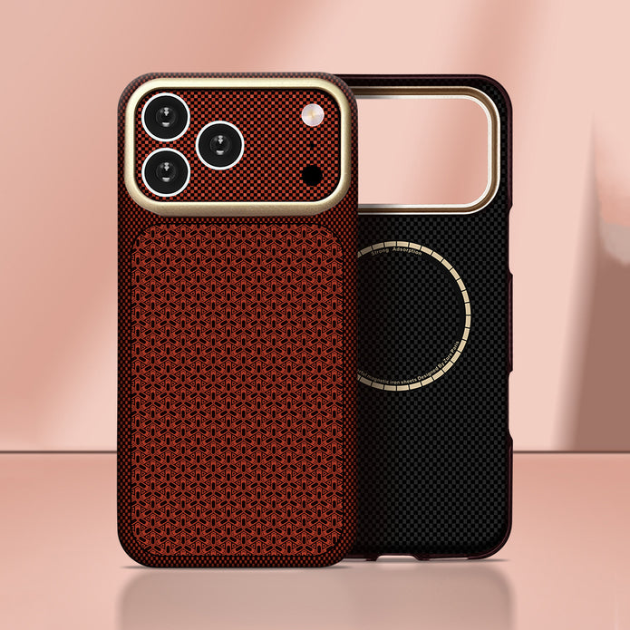 Zore Paris iPhone 17 Pro Max Nexel Dokulu Sert PC MagSafe Uyumlu Kılıf – Fotoğraf 11