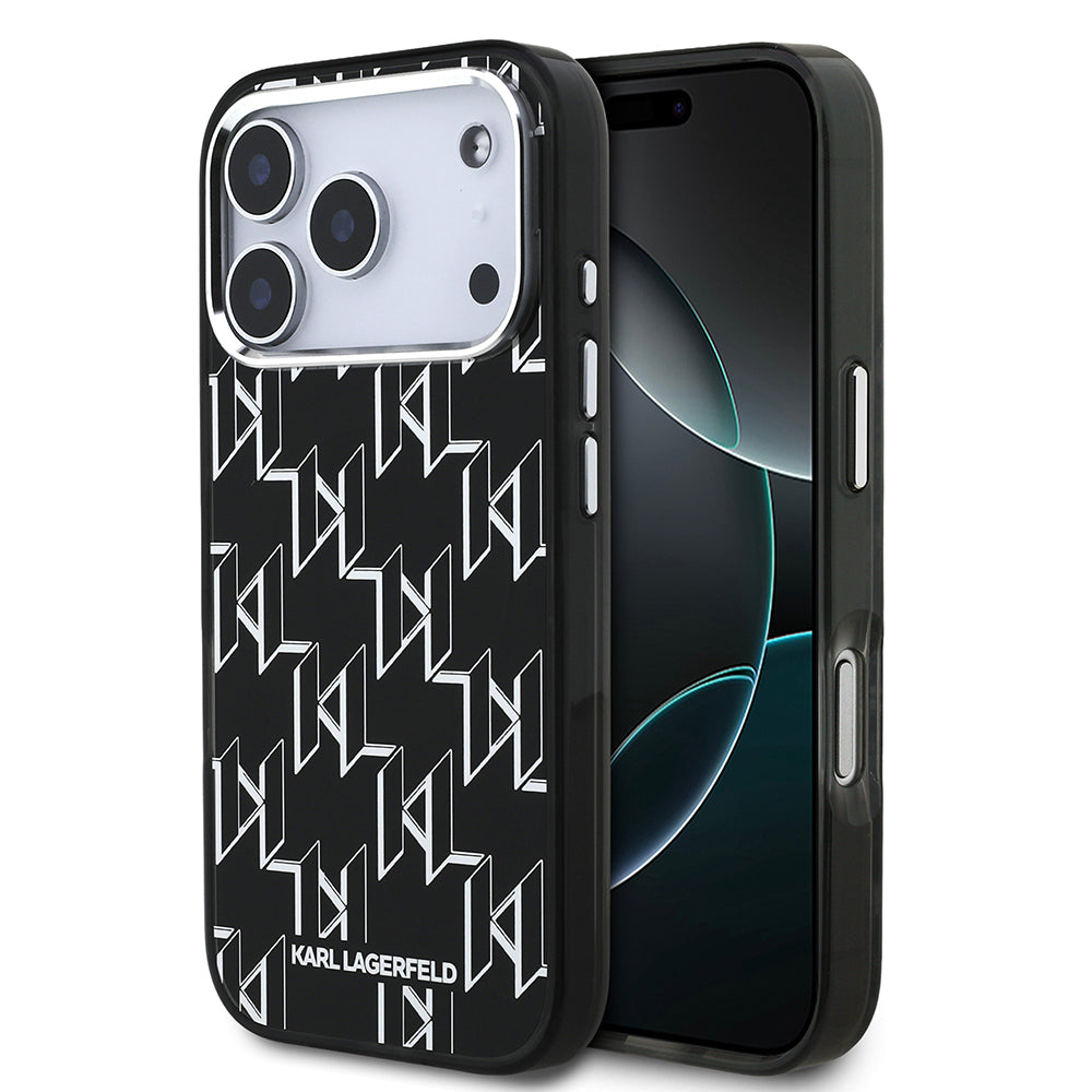 Karl Lagerfeld iPhone 17 Pro Max IML Baskılı Monogram MagSafe Uyumlu Kılıf