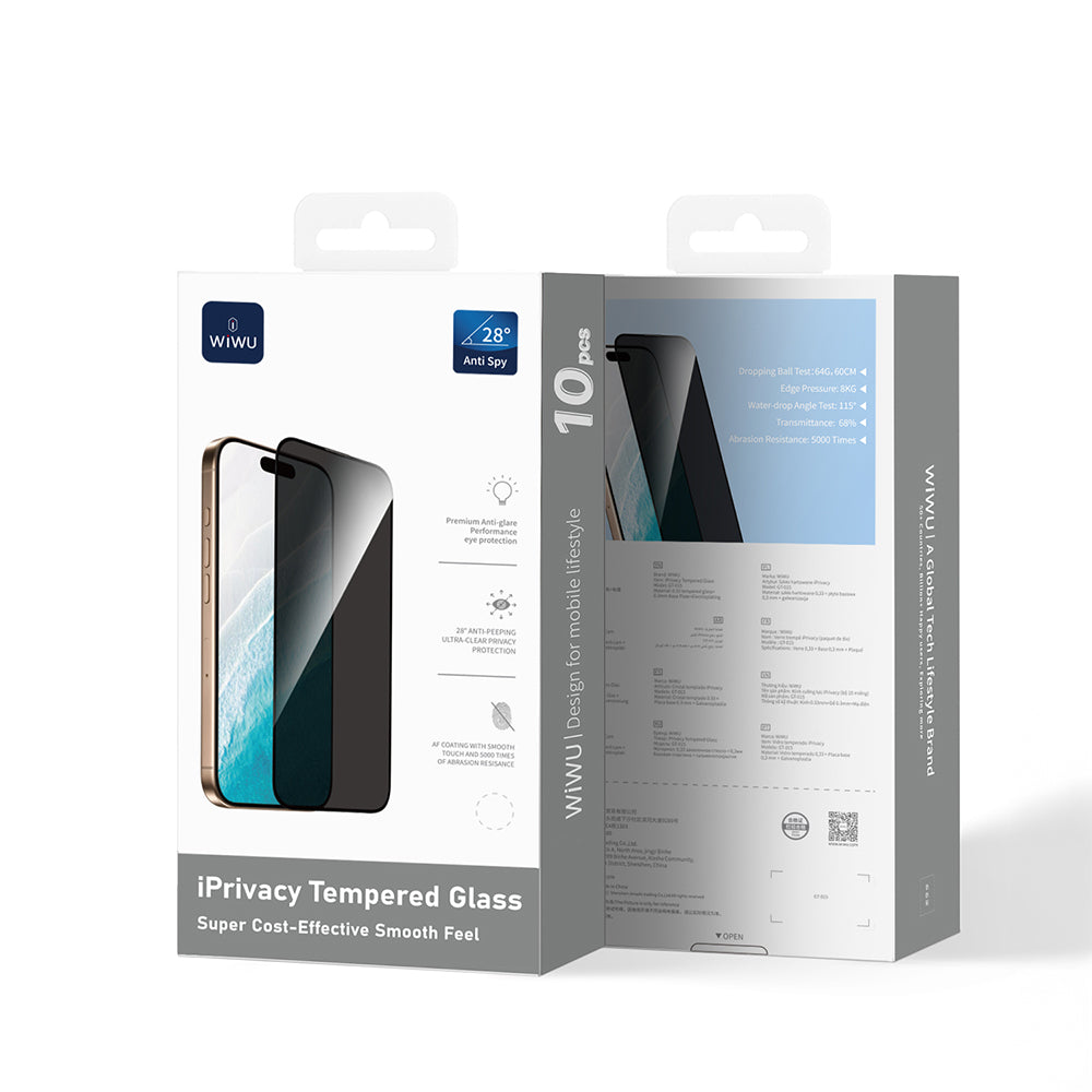 GT-015 iPhone 17 Pro Max Privacy Ekran Koruyucu 10'lu Paket – Fotoğraf 6
