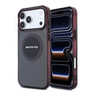 AMG iPhone 18 Pro Bicolor Block Şeffaf IML Logolu MagSafe Uyumlu Kılıf
