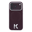 Karl Lagerfeld iPhone 18 Pro KHEAD Metal Logolu PU Grained Deri MagSafe Uyumlu Kılıf