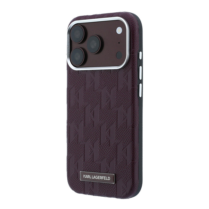Karl Lagerfeld iPhone 18 Pro KL Yazılı Hot Stamp MagSafe Uyumlu Kılıf