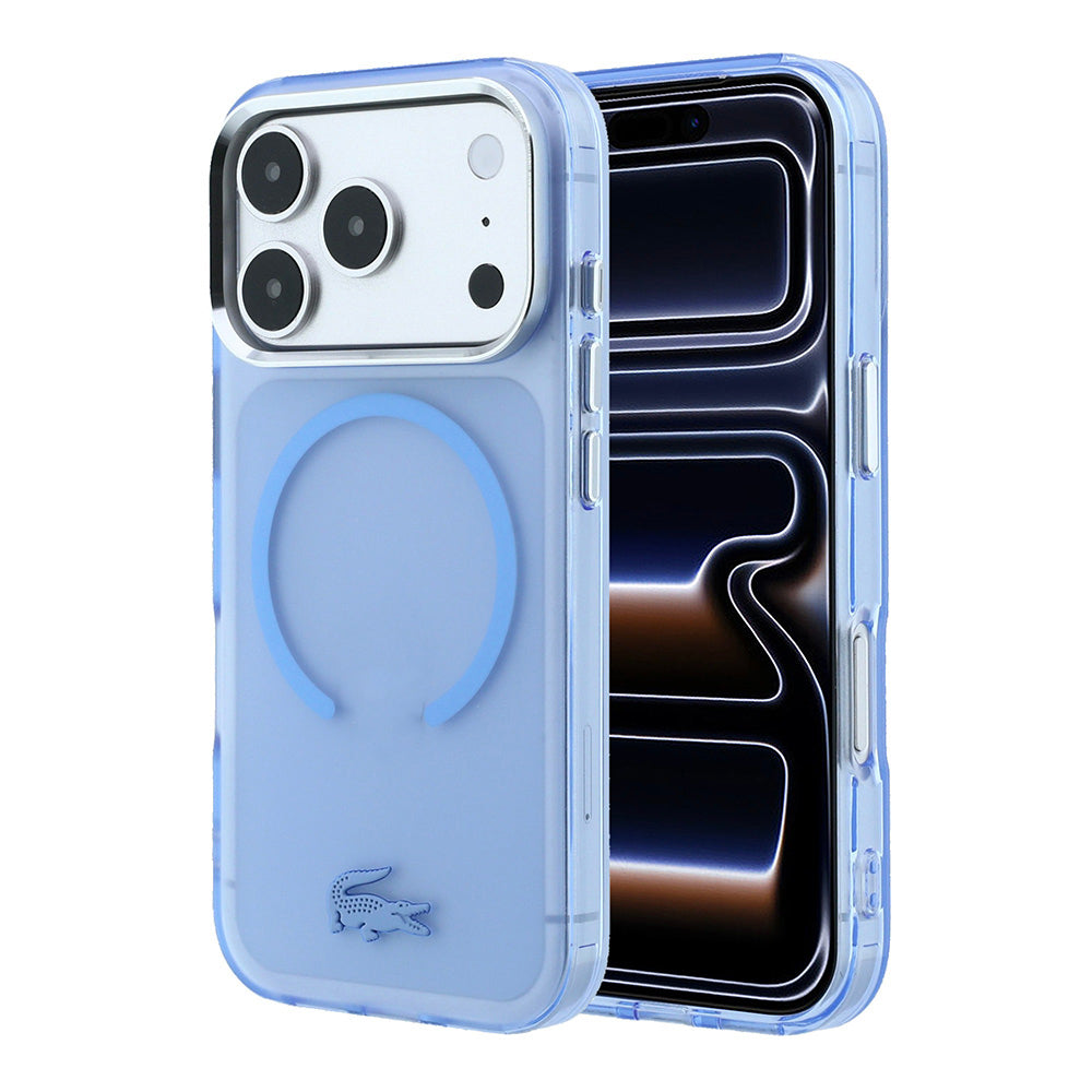 Lacoste iPhone 18 Pro C-Magnet İkonik Timsah Logolu Buzlu IML MagSafe Uyumlu Kılıf – Fotoğraf 1
