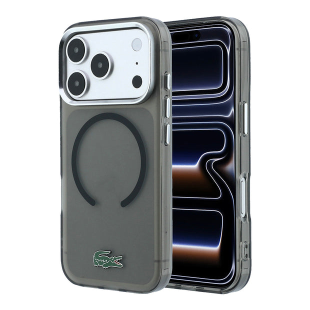 Lacoste iPhone 18 Pro Lake Timsah Logolu Buzlu IML MagSafe Uyumlu Kılıf – Fotoğraf 7