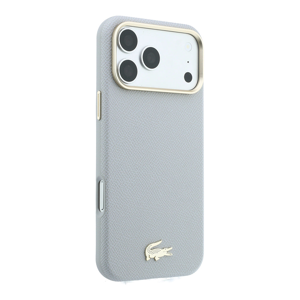 Lacoste iPhone 18 Pro Yarı Pike PVC Timsah Dokuma Logolu MagSafe Uyumlu Kılıf – Fotoğraf 16