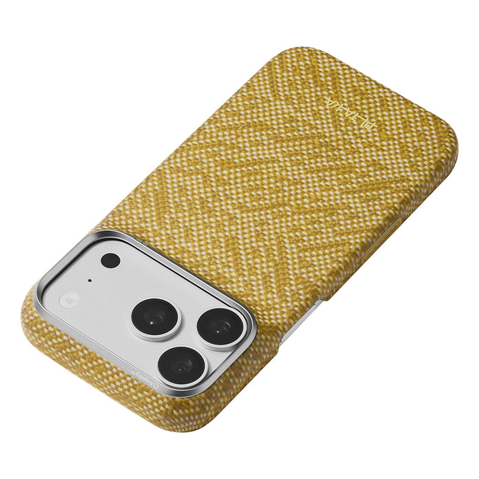Pitaka iPhone 18 Pro Wind Over Wheat Aramid Fiber Karbon Dokulu MagSafe Uyumlu Kılıf