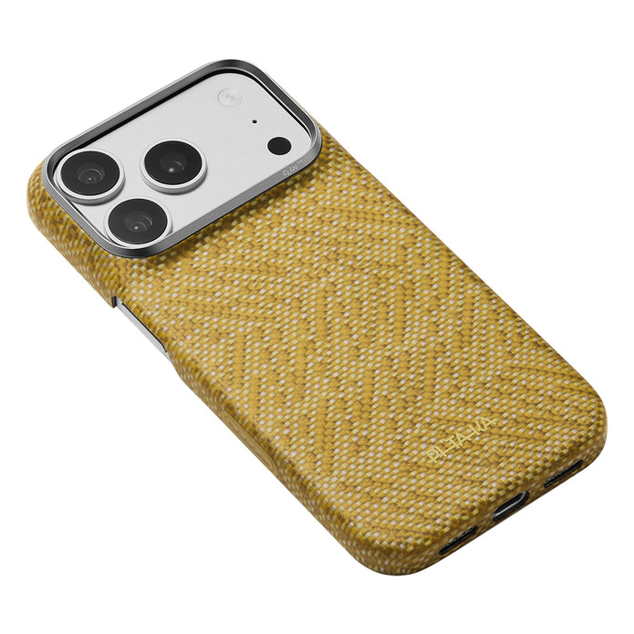 Pitaka iPhone 18 Pro Wind Over Wheat Aramid Fiber Karbon Dokulu MagSafe Uyumlu Kılıf