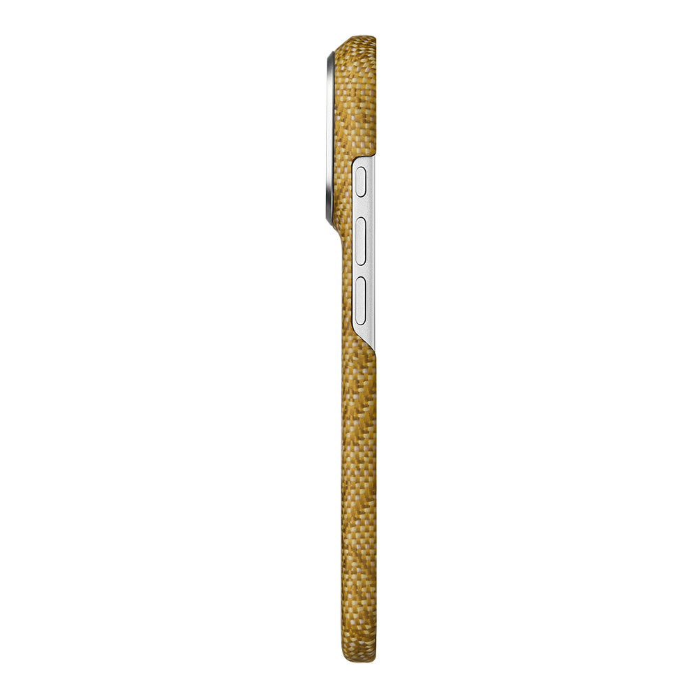Pitaka iPhone 18 Pro Wind Over Wheat Aramid Fiber Karbon Dokulu MagSafe Uyumlu Kılıf
