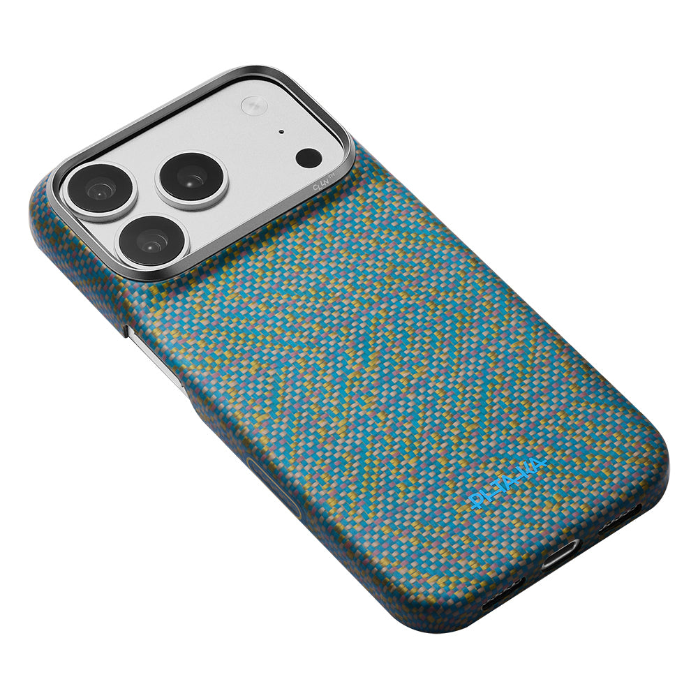 Pitaka iPhone 18 Pro Wind Over Wheat Aramid Fiber Karbon Dokulu MagSafe Uyumlu Kılıf