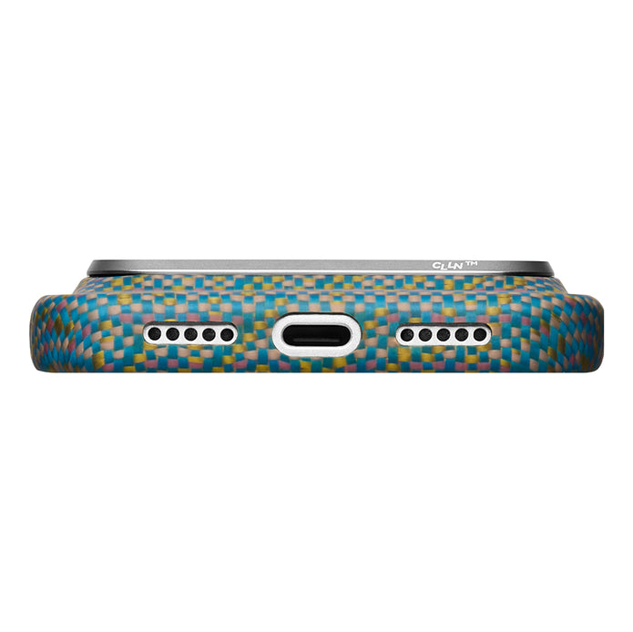 Pitaka iPhone 18 Pro Wind Over Wheat Aramid Fiber Karbon Dokulu MagSafe Uyumlu Kılıf