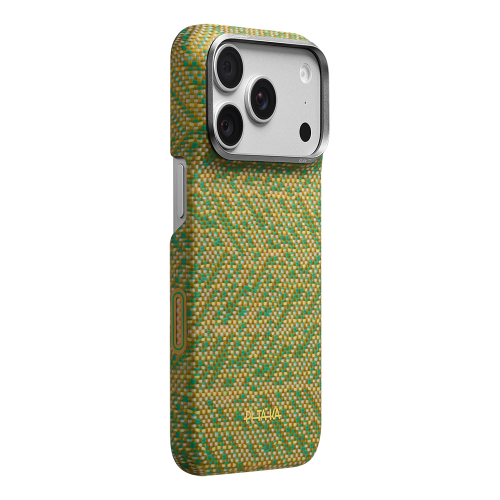 Pitaka iPhone 18 Pro Wind Over Wheat Aramid Fiber Karbon Dokulu MagSafe Uyumlu Kılıf