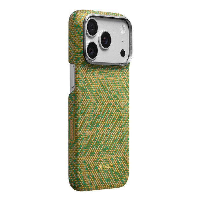 Pitaka iPhone 18 Pro Wind Over Wheat Aramid Fiber Karbon Dokulu MagSafe Uyumlu Kılıf
