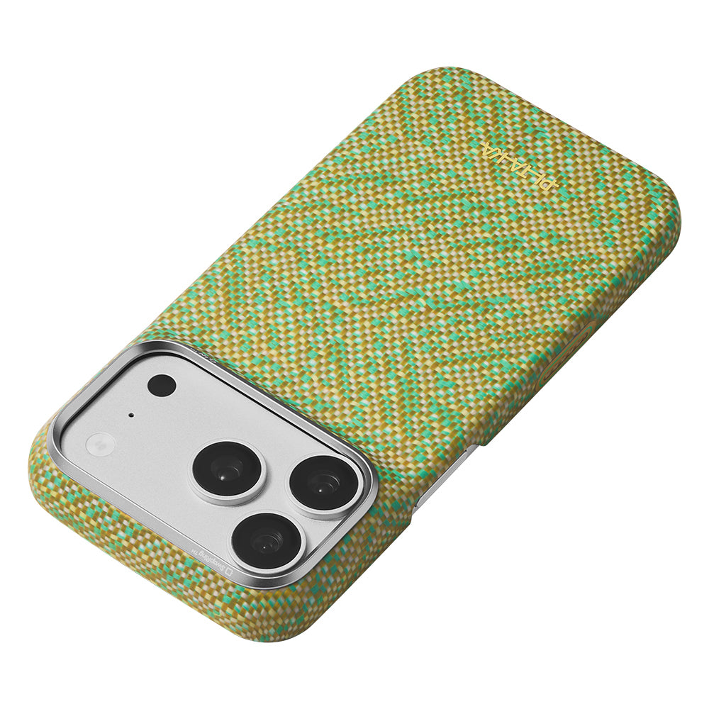 Pitaka iPhone 18 Pro Wind Over Wheat Aramid Fiber Karbon Dokulu MagSafe Uyumlu Kılıf