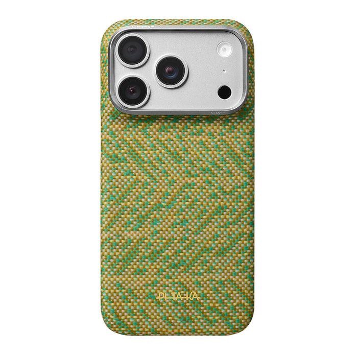 Pitaka iPhone 18 Pro Wind Over Wheat Aramid Fiber Karbon Dokulu MagSafe Uyumlu Kılıf