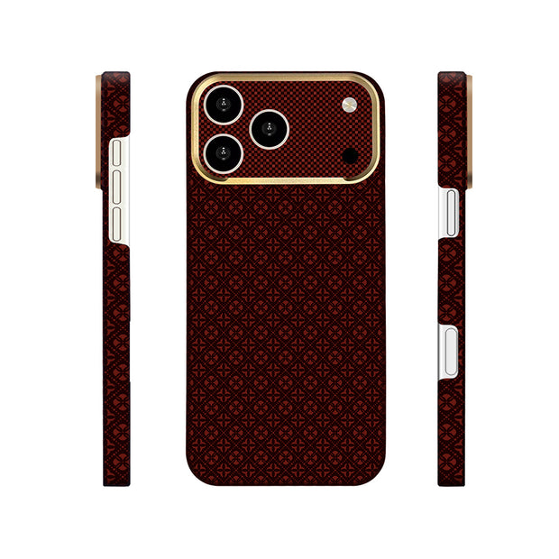 Zore Paris iPhone 18 Pro Velix Retro Çiçek Desenli Sert PC MagSafe Uyumlu Kılıf
