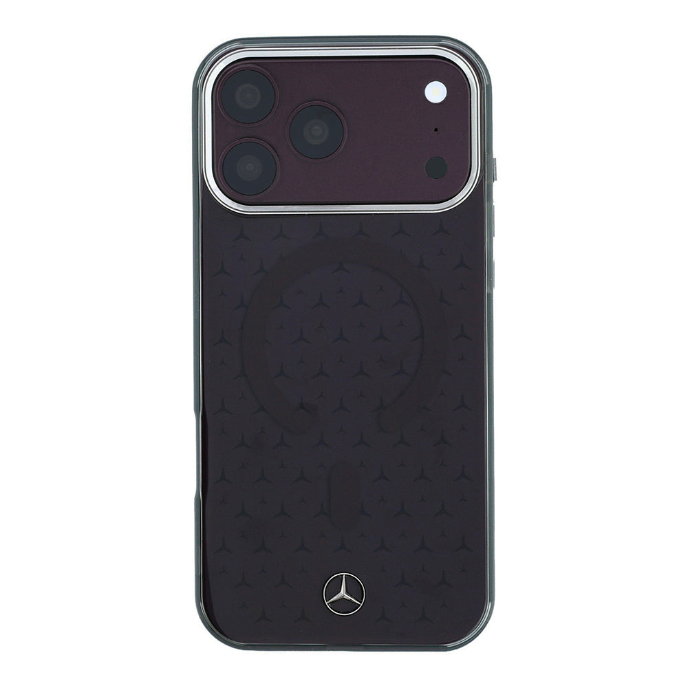 Mercedes Benz iPhone 18 Pro Çift Katmanlı Yıldız Desenli Sert PC MagSafe Uyumlu Kılıf – Fotoğraf 3