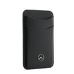 Mercedes Benz iPhone 18 Pro PU Deri 3D Metal Logolu Kartlıklı MagSafe Uyumlu Kılıf