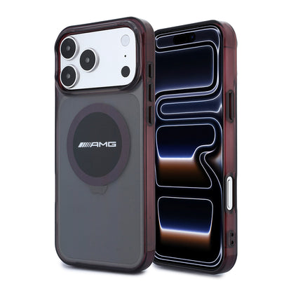 AMG iPhone 18 Pro Max Bicolor Block Şeffaf IML Logolu MagSafe Uyumlu Kılıf – Fotoğraf 1