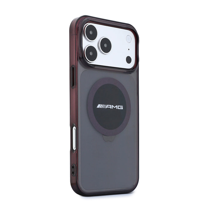 AMG iPhone 18 Pro Max Bicolor Block Şeffaf IML Logolu MagSafe Uyumlu Kılıf – Fotoğraf 4