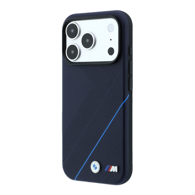 BMW iPhone 18 Pro Max Mavi Çizgili Lastik İzi M Logolu MagSafe Uyumlu Kılıf – Fotoğraf 2
