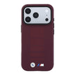 BMW iPhone 18 Pro Max Delikli PU Metal M Logolu MagSafe Uyumlu Kılıf