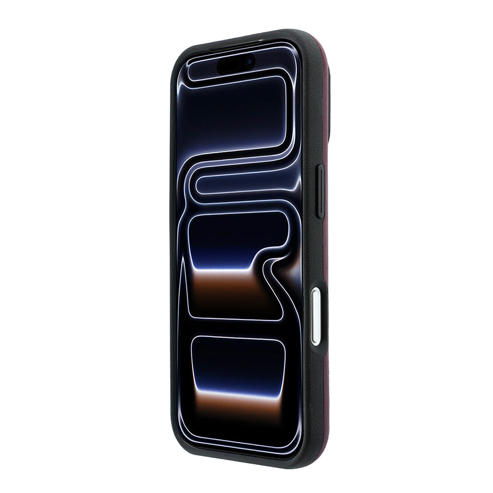 BMW iPhone 18 Pro Max Delikli PU Metal M Logolu MagSafe Uyumlu Kılıf