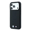 BMW iPhone 18 Pro Max Delikli PU Metal M Logolu MagSafe Uyumlu Kılıf