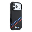 BMW iPhone 18 Pro Max Üç Şeritli Metal M Logolu Kevlar Karbon Fiber MagSafe Uyumlu Kılıf