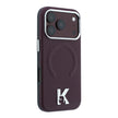 Karl Lagerfeld iPhone 18 Pro Max KHEAD Metal Logolu PU Grained Deri MagSafe Uyumlu Kılıf