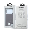 Karl Lagerfeld iPhone 18 Pro Max KHEAD Metal Logolu PU Grained Deri MagSafe Uyumlu Kılıf