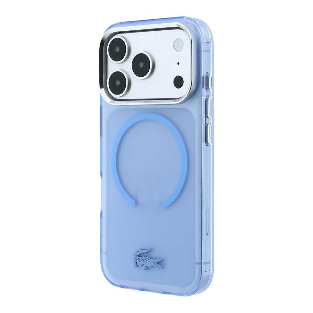 Lacoste iPhone 18 Pro Max C-Magnet İkonik Timsah Logolu Buzlu IML MagSafe Uyumlu Kılıf – Fotoğraf 2