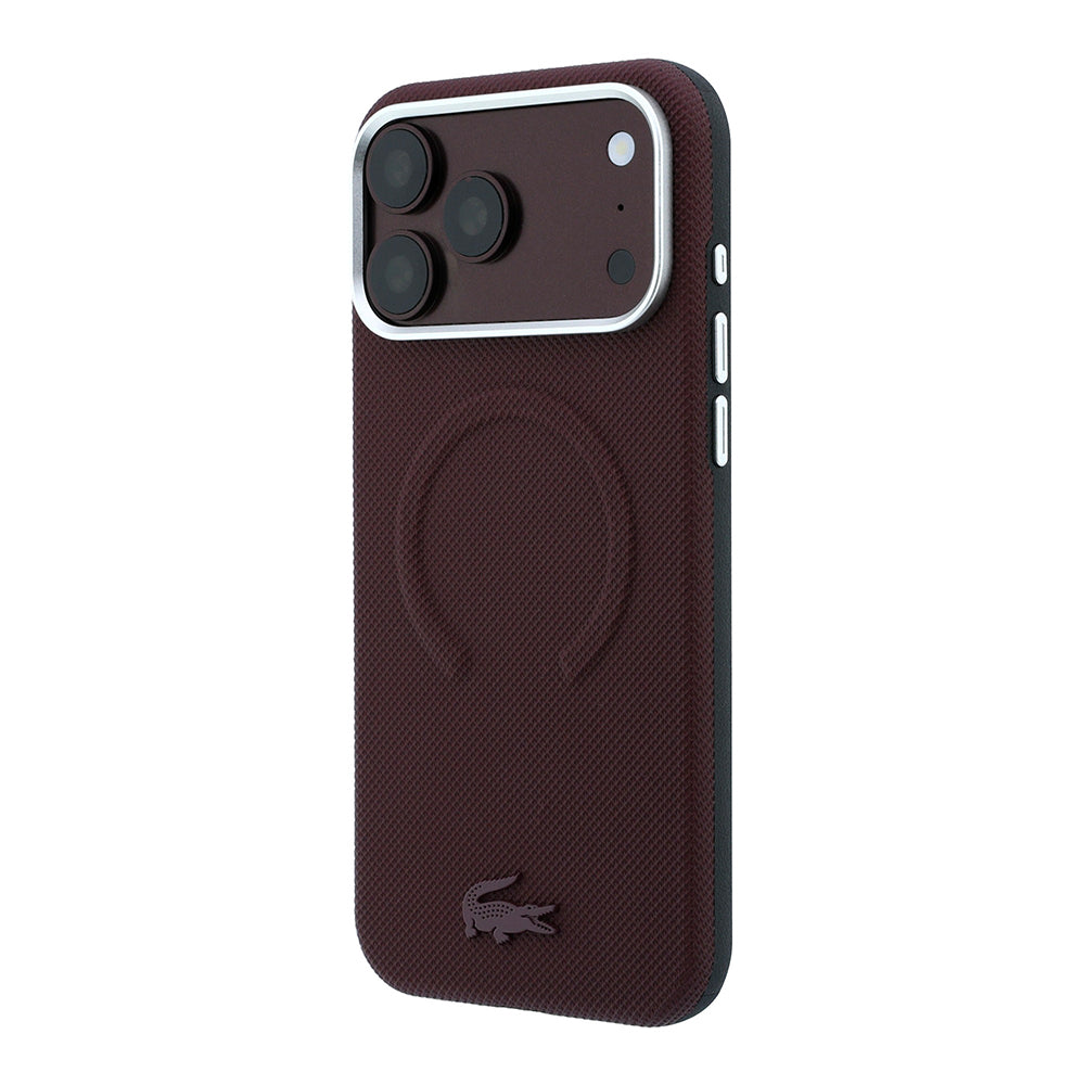 Lacoste iPhone 18 Pro Max Petit Pike Halka Tasarımlı Metal Logolu MagSafe Uyumlu Kılıf