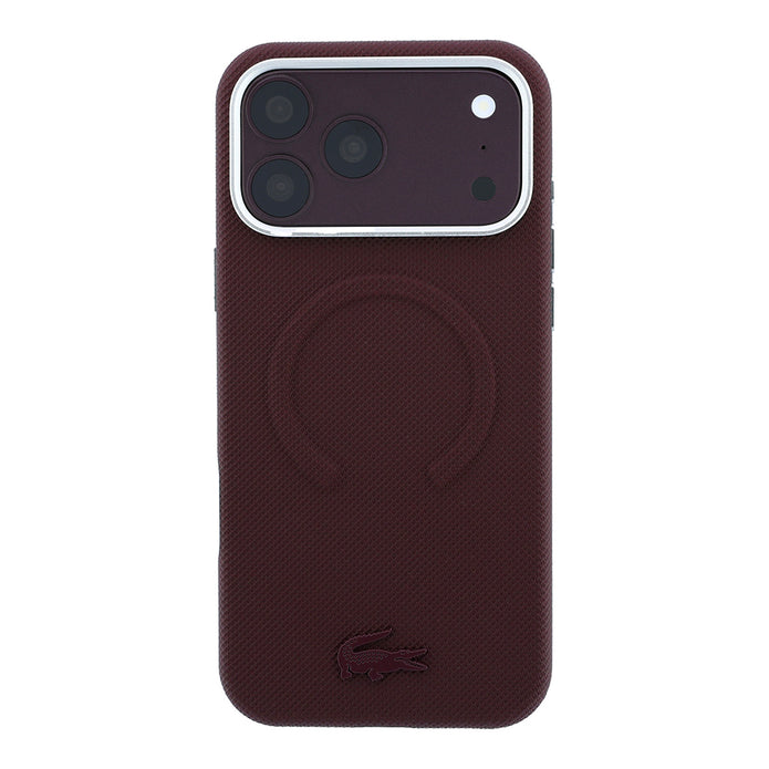 Lacoste iPhone 18 Pro Max Petit Pike Halka Tasarımlı Metal Logolu MagSafe Uyumlu Kılıf