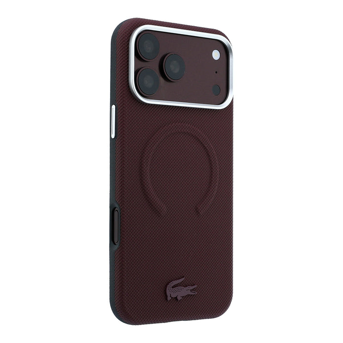 Lacoste iPhone 18 Pro Max Petit Pike Halka Tasarımlı Metal Logolu MagSafe Uyumlu Kılıf
