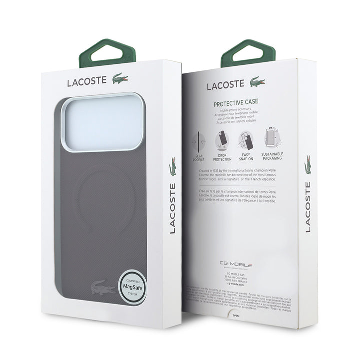 Lacoste iPhone 18 Pro Max Petit Pike Halka Tasarımlı Metal Logolu MagSafe Uyumlu Kılıf