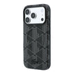 Lacoste iPhone 18 Pro Max Karışık Monogram Desenli Deri Metal Logolu MagSafe Uyumlu Kılıf