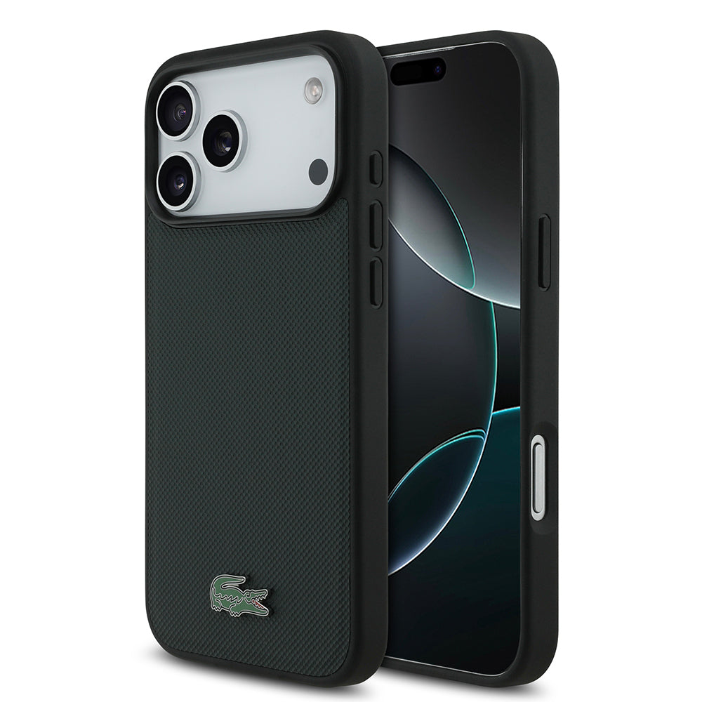 Lacoste iPhone 18 Pro Max PU Pike Metal Logolu MagSafe Uyumlu Kılıf – Fotoğraf 1