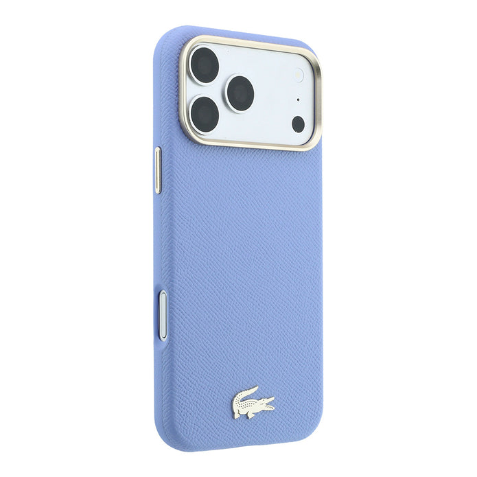 Lacoste iPhone 18 Pro Max Yarı Pike PVC Timsah Dokuma Logolu MagSafe Uyumlu Kılıf – Fotoğraf 4